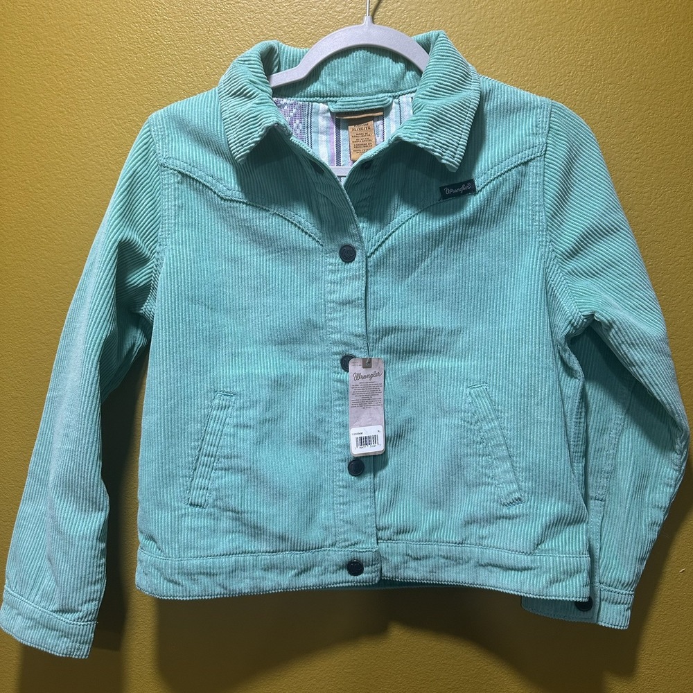 Girl's Wrangler Corduroy Jacket with Flannel Lining Size Small Western NEW XL